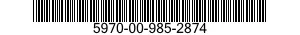 5970-00-985-2874  5970009852874 009852874
