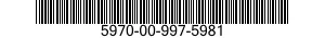5970-00-997-5981 INSULATOR,BUSHING 5970009975981 009975981