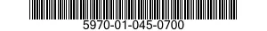5970-01-045-0700  5970010450700 010450700
