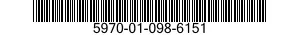 5970-01-098-6151 INSULATOR,WASHER 5970010986151 010986151