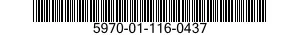 5970-01-116-0437  5970011160437 011160437