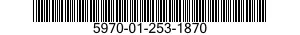 5970-01-253-1870 INSULATION SLEEVING,ELECTRICAL 5970012531870 012531870