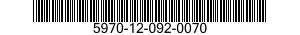 5970-12-092-0070  5970120920070 120920070