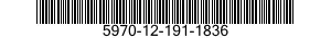 5970-12-191-1836 INSULATOR,PLATE 5970121911836 121911836
