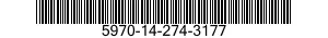 5970-14-274-3177 SLEEVING,TEXTILE,ELECTRICAL 5970142743177 142743177