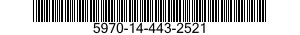 5970-14-443-2521 SLEEVING,TEXTILE,ELECTRICAL 5970144432521 144432521