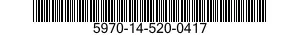 5970-14-520-0417 INSULATION SLEEVING,ELECTRICAL 5970145200417 145200417