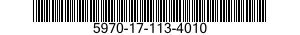 5970-17-113-4010 INSULATION SLEEVING,ELECTRICAL 5970171134010 171134010