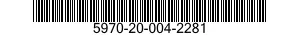 5970-20-004-2281 INSULATOR,STRAIN 5970200042281 200042281