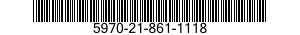 5970-21-861-1118 INSULATOR,BUSHING 5970218611118 218611118