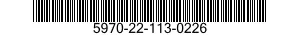 5970-22-113-0226 TAPE,INSULATION,ELECTRICAL 5970221130226 221130226