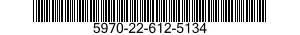 5970-22-612-5134 SLEEVING,TEXTILE,ELECTRICAL 5970226125134 226125134