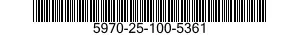 5970-25-100-5361 INSULATION SLEEVING,ELECTRICAL 5970251005361 251005361