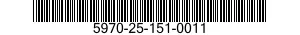 5970-25-151-0011 INSULATOR,STANDOFF 5970251510011 251510011