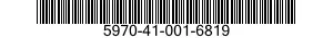5970-41-001-6819 TAPE,INSULATION,ELECTRICAL 5970410016819 410016819