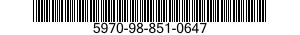 5970-98-851-0647  5970988510647 988510647