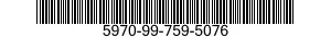 5970-99-759-5076  5970997595076 997595076
