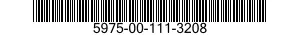 5975-00-111-3208 STRAP,TIE DOWN,ELECTRICAL COMPONENTS 5975001113208 001113208