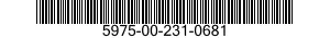 5975-00-231-0681  5975002310681 002310681