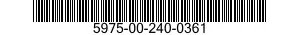 5975-00-240-0361  5975002400361 002400361