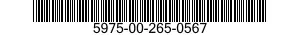 5975-00-265-0567  5975002650567 002650567
