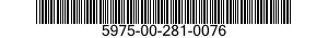 5975-00-281-0076  5975002810076 002810076