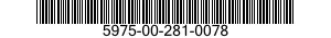 5975-00-281-0078  5975002810078 002810078