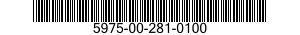 5975-00-281-0100  5975002810100 002810100