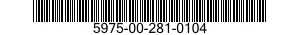 5975-00-281-0104  5975002810104 002810104