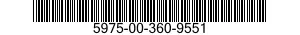 5975-00-360-9551  5975003609551 003609551