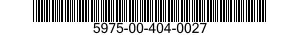 5975-00-404-0027 STRAP,TIE DOWN,ELECTRICAL COMPONENTS 5975004040027 004040027