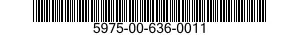 5975-00-636-0011  5975006360011 006360011