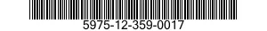 5975-12-359-0017 HANGER,CABLE 5975123590017 123590017