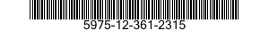 5975-12-361-2315 HANGER,CABLE 5975123612315 123612315
