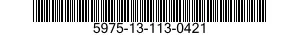 5975-13-113-0421 SLEEVE,MARKER,CABLE 5975131130421 131130421