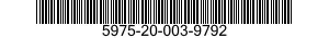 5975-20-003-9792 PIGTAIL ASSEMBLY 5975200039792 200039792