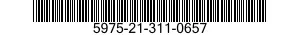 5975-21-311-0657 STUFFING TUBE 5975213110657 213110657