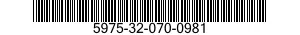 5975-32-070-0981 MOUNTING BASE,TIE DOWN,ELECTRICAL 5975320700981 320700981