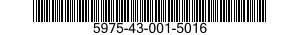 5975-43-001-5016 STRAP,TIE DOWN,ELECTRICAL COMPONENTS 5975430015016 430015016