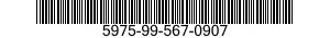 5975-99-567-0907 SLEEVE,MARKER,CABLE 5975995670907 995670907