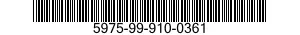 5975-99-910-0361  5975999100361 999100361