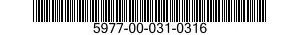 5977-00-031-0316  5977000310316 000310316