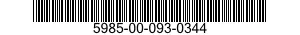 5985-00-093-0344 SEAL,WAVEGUIDE 5985000930344 000930344