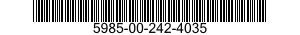 5985-00-242-4035 ANTENNA SUBASSEMBLY 5985002424035 002424035