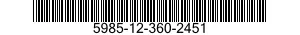 5985-12-360-2451 ADAPTER,ANTENNA TO TRANSMITTER 5985123602451 123602451