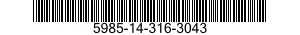 5985-14-316-3043 SWITCH,WAVEGUIDE 5985143163043 143163043