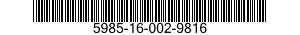 5985-16-002-9816 WAVEGUIDE ASSEMBLY 5985160029816 160029816