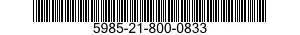 5985-21-800-0833 DUMMY LOAD,ELECTRICAL 5985218000833 218000833