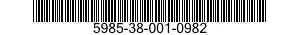 5985-38-001-0982 ANTENNA 5985380010982 380010982