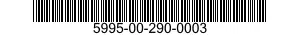 5995-00-290-0003 CABLE ASSEMBLY,SPEC 5995002900003 002900003